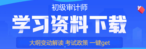 初級審計師學(xué)習資料