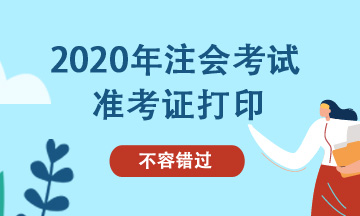 2020年廣東佛山注冊(cè)會(huì)計(jì)師準(zhǔn)考證打印時(shí)間