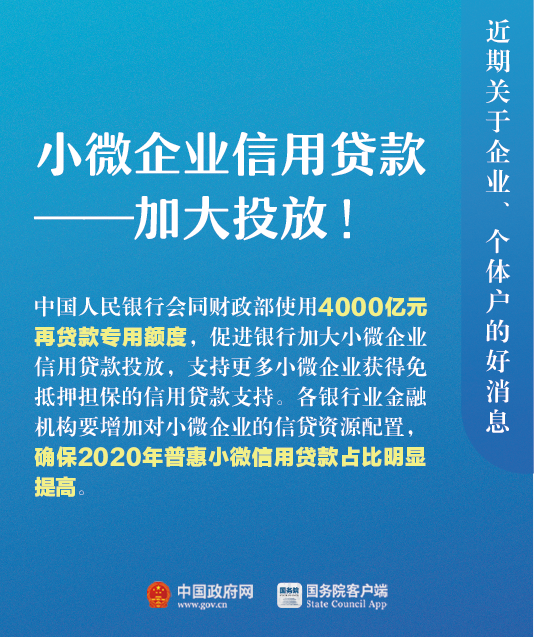 關(guān)于企業(yè)、個(gè)體戶，近期9個(gè)好消息！