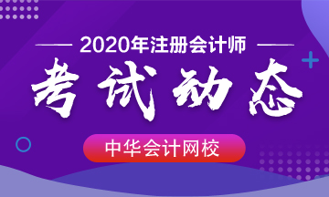 長春2020年注冊會計師考試時間