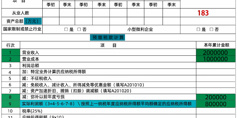 新修訂！企業(yè)所得稅月（季）度預(yù)繳納稅申報(bào)表（A類）變化及操作指南