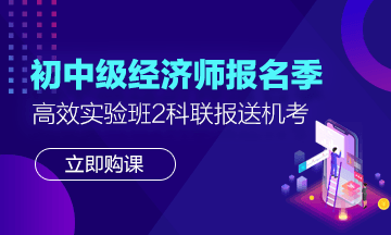 2020初中級經濟師購課