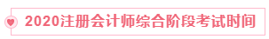 2020注冊會計(jì)師綜合階段考試時間