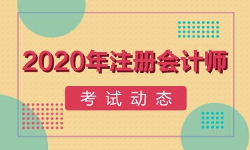 安徽2020注冊會計師考試時間？考試科目？