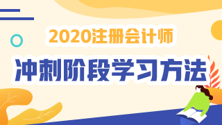 2020年注會《稅法》沖刺階段學習方法及注意事項