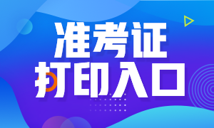 海南2020年高級經(jīng)濟(jì)師準(zhǔn)考證打印入口