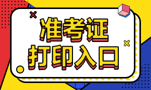 2020年中級審計師考試準考證