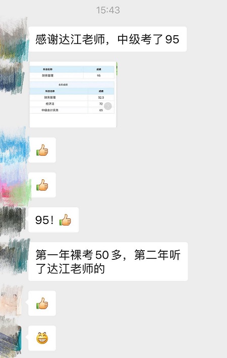中級會計職稱查分后 達江老師的學(xué)員都做了這件事！