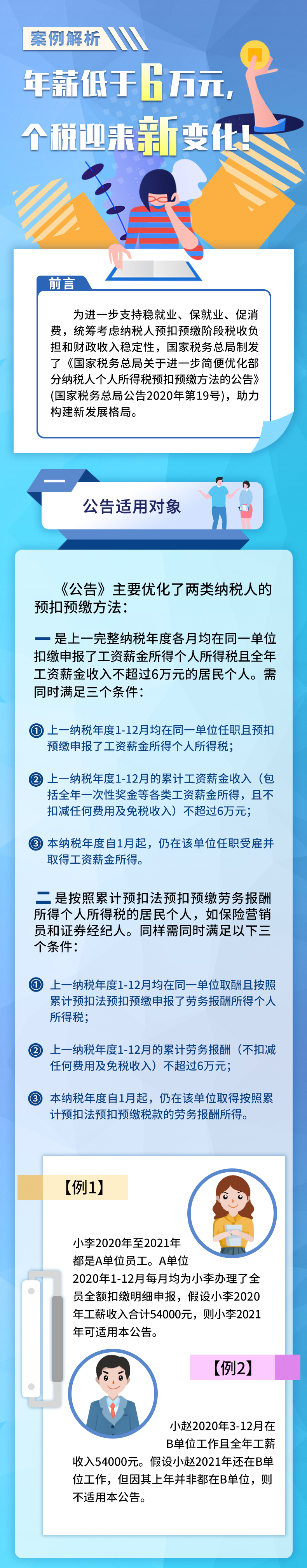 案例解析丨年薪低于6萬元，個稅迎來新變化！