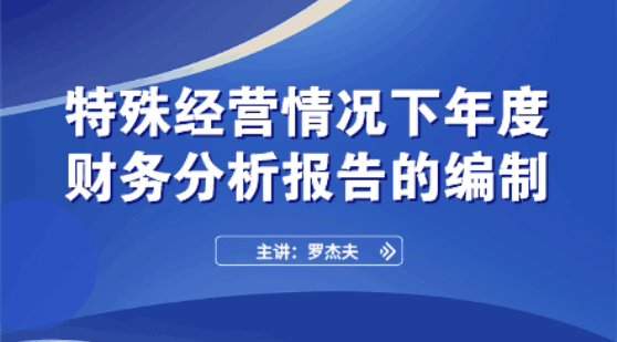 特殊經(jīng)營情況下全年財務(wù)分析報告的編制要點和技巧