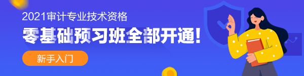 2021年審計(jì)師零基礎(chǔ)預(yù)習(xí)課程已經(jīng)全部開(kāi)通