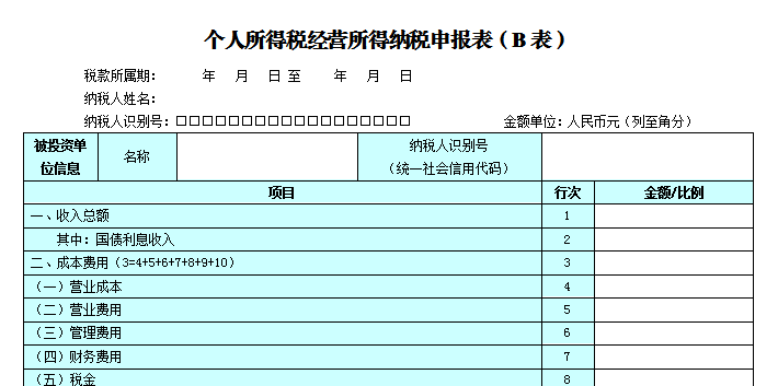 個人所得稅生產(chǎn)經(jīng)營所得匯繳進行時！分不清A、B、C表的人看過來~