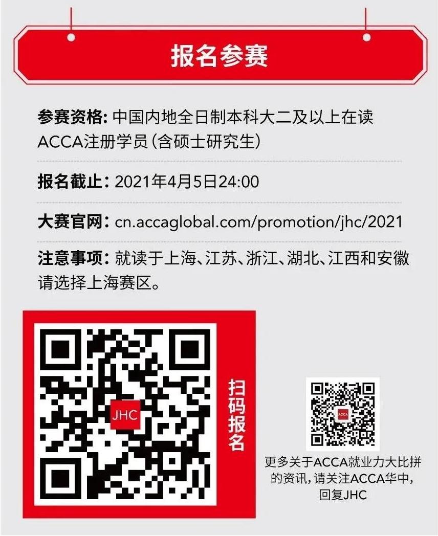 2021年ACCA JHC全國就業(yè)力大比拼開啟！職場演練等你來！