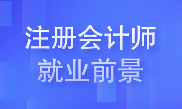 注冊會計師就業(yè)前景你知道嗎？