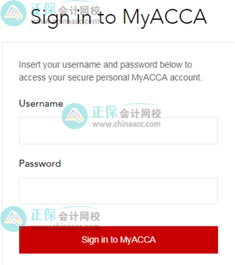 輸入自己的ACCA ID和密碼