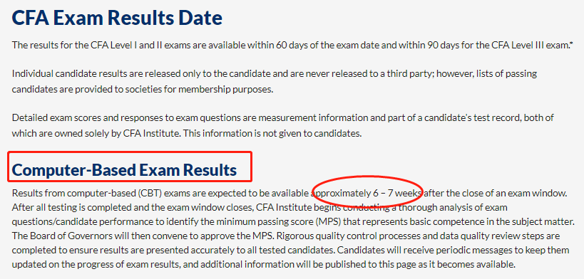 2月CFA成績即將公布！