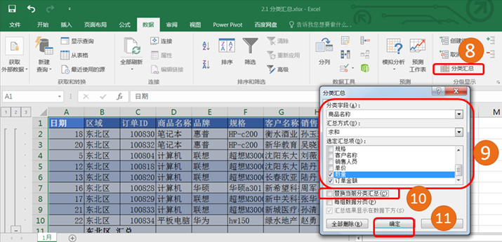 利用數據工具進行財務數據分析之分類匯總