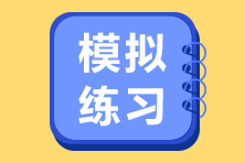 高級經(jīng)濟(jì)師模擬練習(xí)