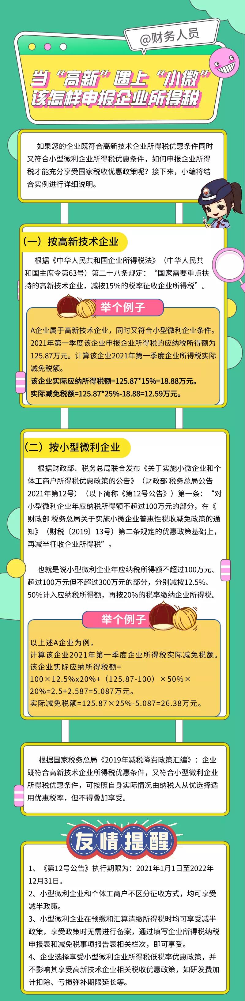 當(dāng)“高新”遇上“小微”該怎樣申報(bào)企業(yè)所得稅？