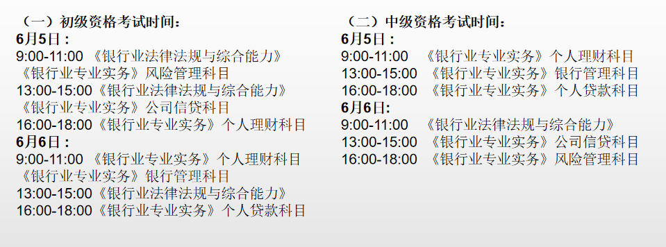 2021年6月銀行從業(yè)資格考試注意事項！必看！