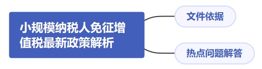 小規(guī)模納稅人免征增值稅最新政策解析