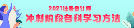 注會(huì)考前沖刺階段該如何復(fù)習(xí)？有什么方法？