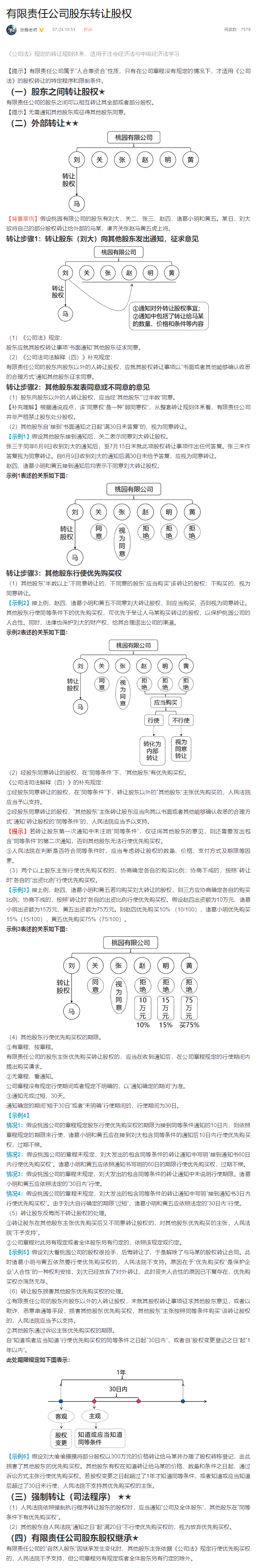 穩(wěn)中求勝：張穩(wěn)4步搞定中級(jí)會(huì)計(jì)經(jīng)濟(jì)法有限責(zé)任公司股東轉(zhuǎn)讓股權(quán)