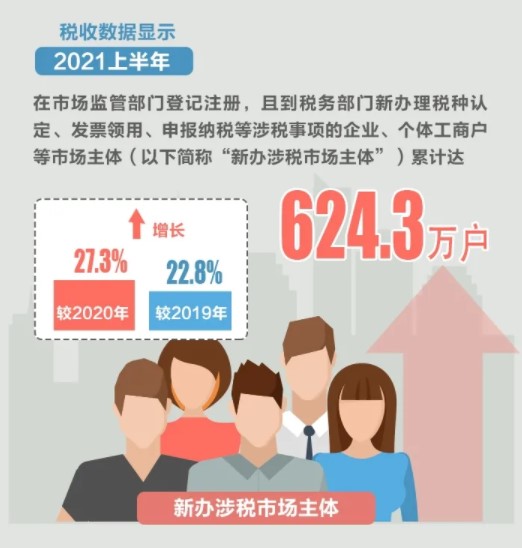 2021上半年新辦涉稅市場主體有哪些亮點(diǎn)？為你揭秘