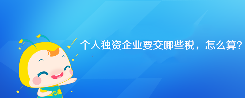 個人獨資企業(yè)要交哪些稅，怎么算？