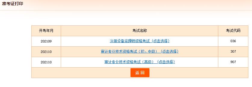 初中級經(jīng)濟(jì)師準(zhǔn)考證打印列表