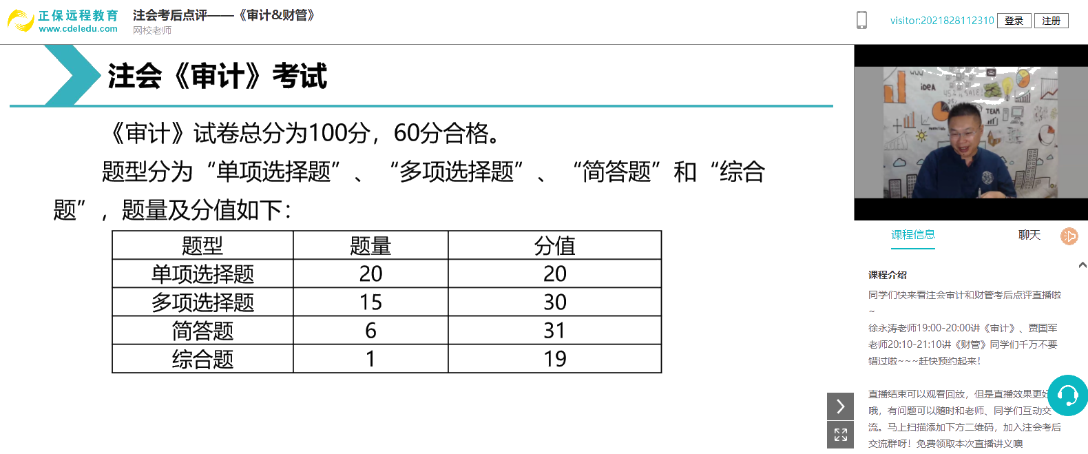 2021注會《審計(jì)》題量有變化？速來圍觀！