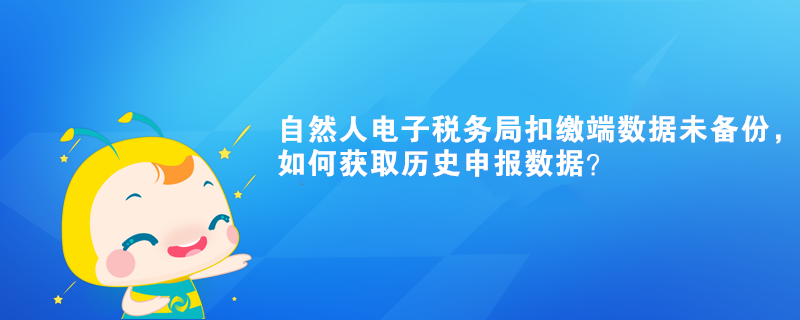 自然人電子稅務(wù)局扣繳端數(shù)據(jù)未備份，如何獲取歷史申報(bào)數(shù)據(jù)？