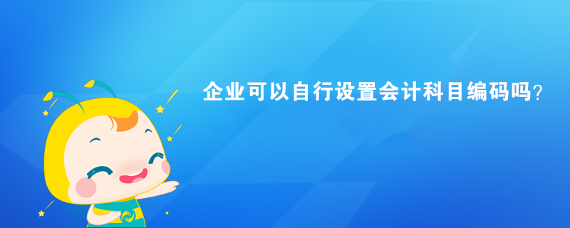 企業(yè)可以自行設置會計科目編碼嗎？