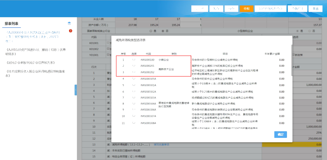 快看！高新技術(shù)企業(yè)特區(qū)內(nèi)外所得稅額減免事項(xiàng)這樣填報(bào)！