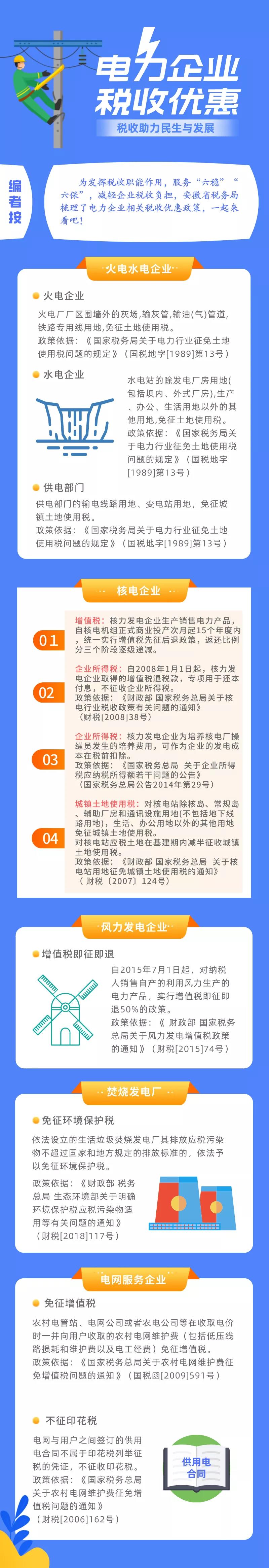 收藏！一圖了解電力企業(yè)稅收優(yōu)惠