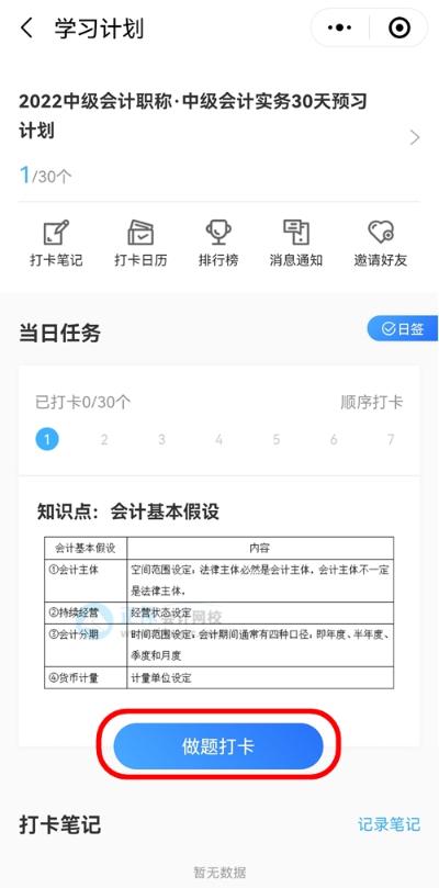 2022中級會計職稱30天預習打卡已開啟 今天你學習了嗎？