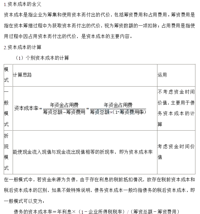 【30天預(yù)習(xí)計劃】中級財務(wù)管理知識點18：資本成本的含義、計算