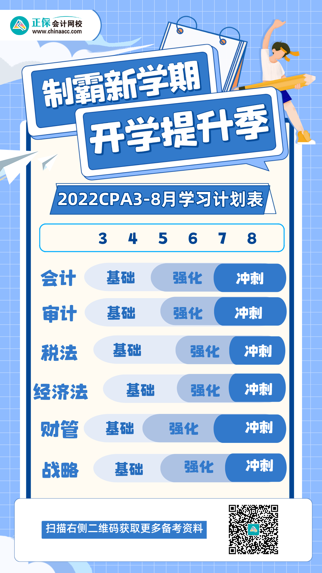 @2022CPA考生 3-8月學(xué)習(xí)計(jì)劃已到位 快來查收