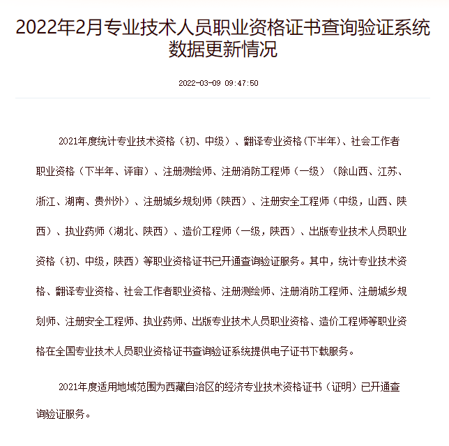 2021年西藏高級(jí)經(jīng)濟(jì)師證書(shū)已開(kāi)通查詢驗(yàn)證服務(wù)