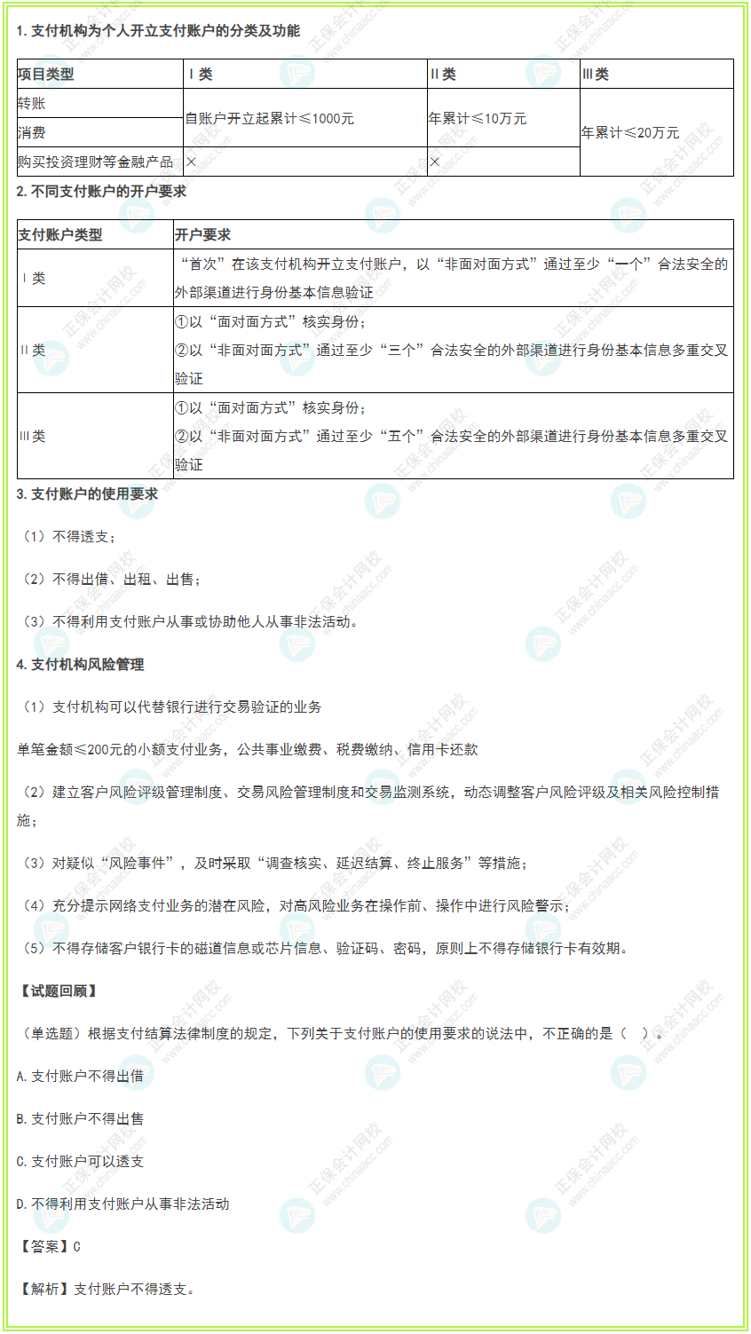 2022年初級會計《經(jīng)濟法基礎》高頻考點：網(wǎng)絡支付