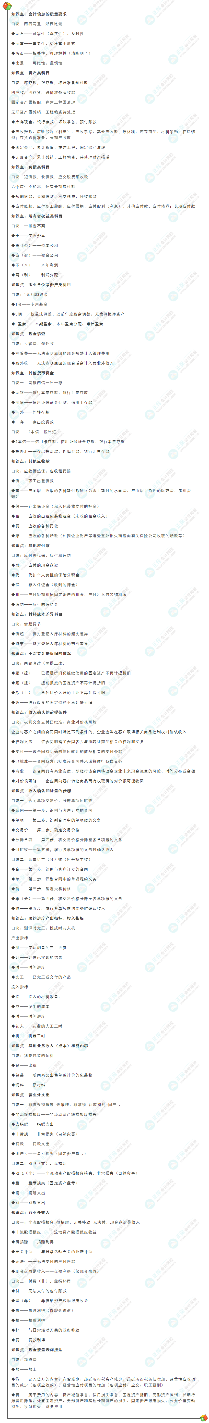 別再死記硬背 快來看2022年《初級會計實務(wù)》必背口訣！