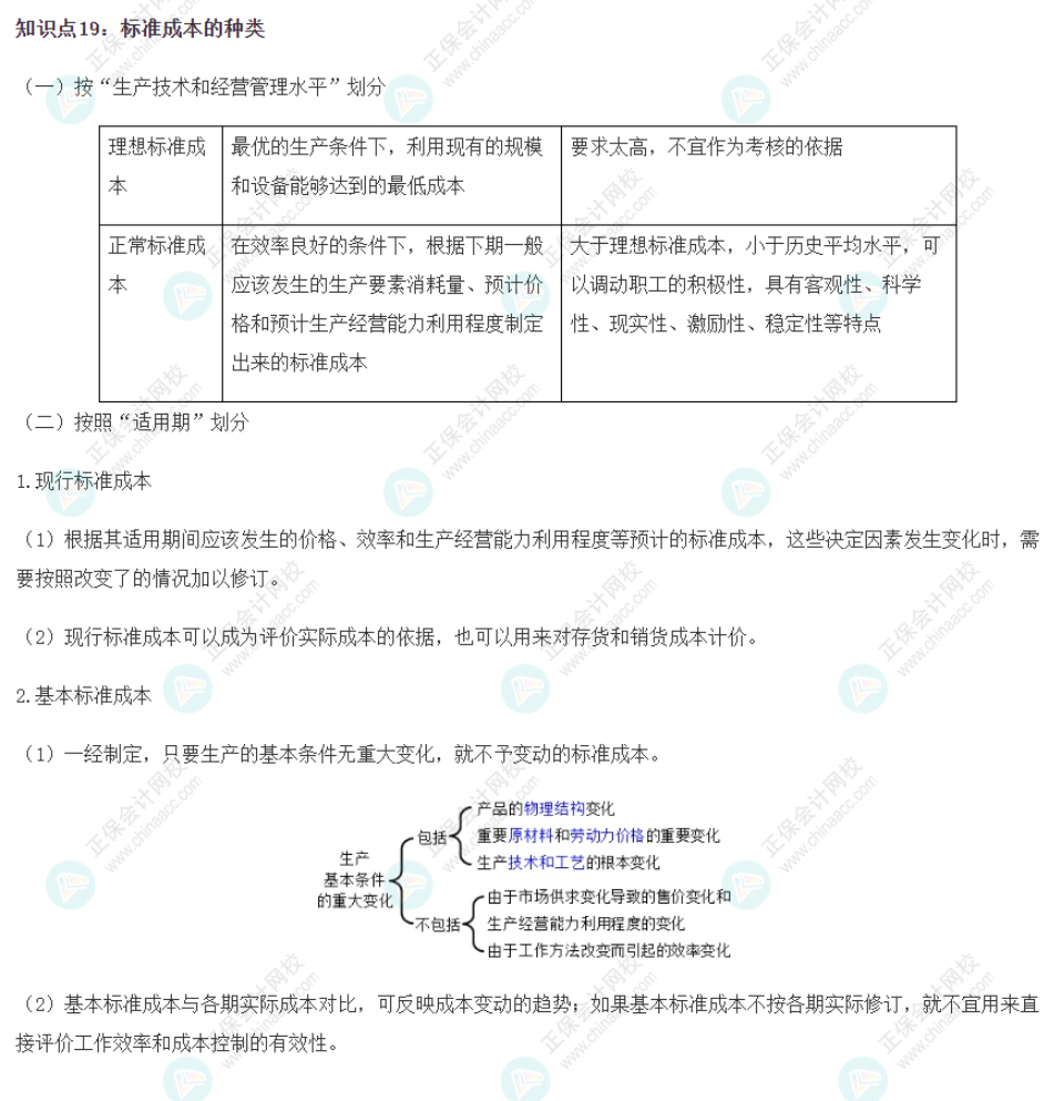 2022CPA《財務成本管理》基礎階段易錯易混知識點