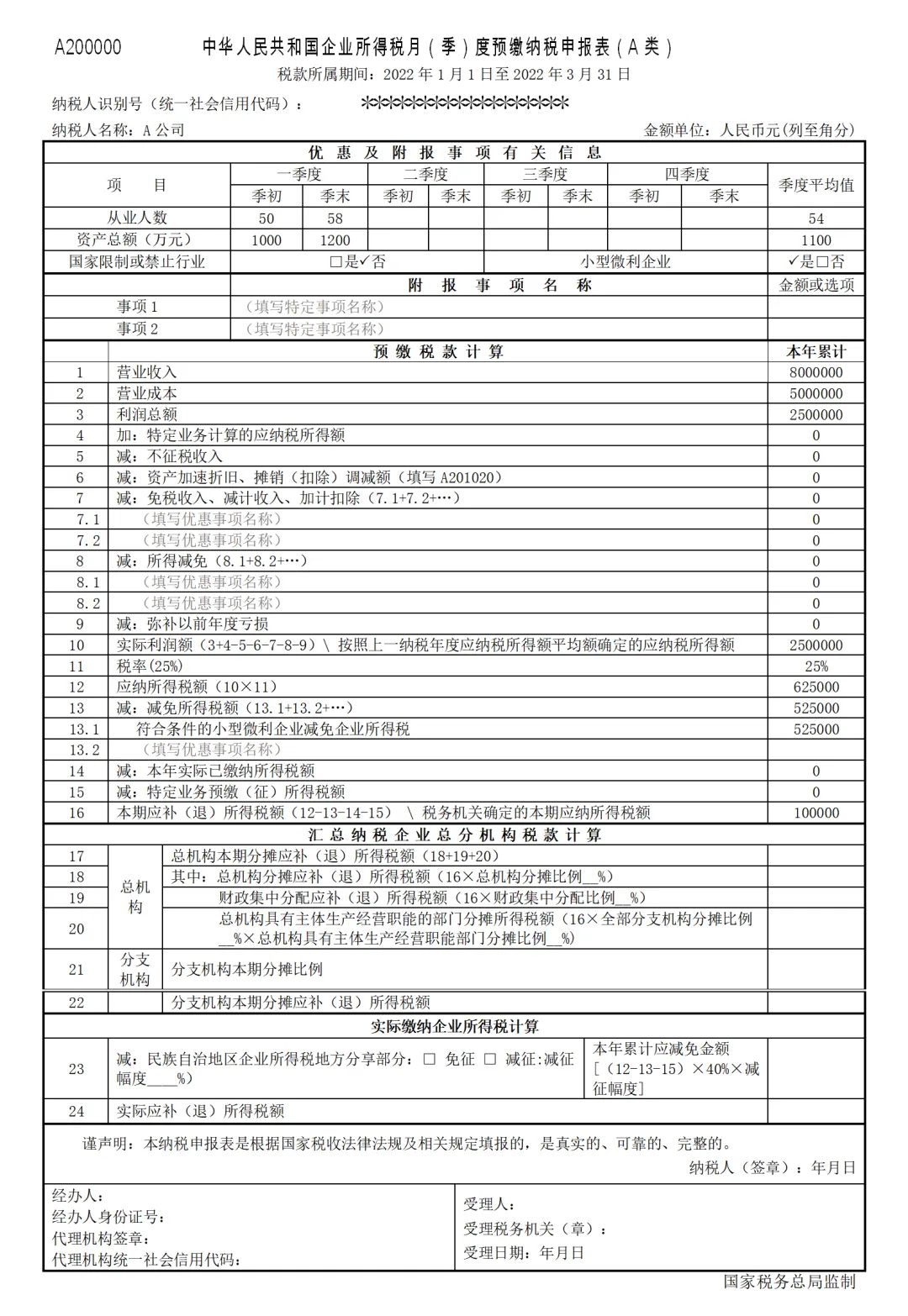 變了！2022年一季度企業(yè)所得稅預(yù)繳申報(bào)