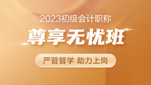 2023年初級會計(jì)尊享無憂班 初級+實(shí)操 助力上崗>