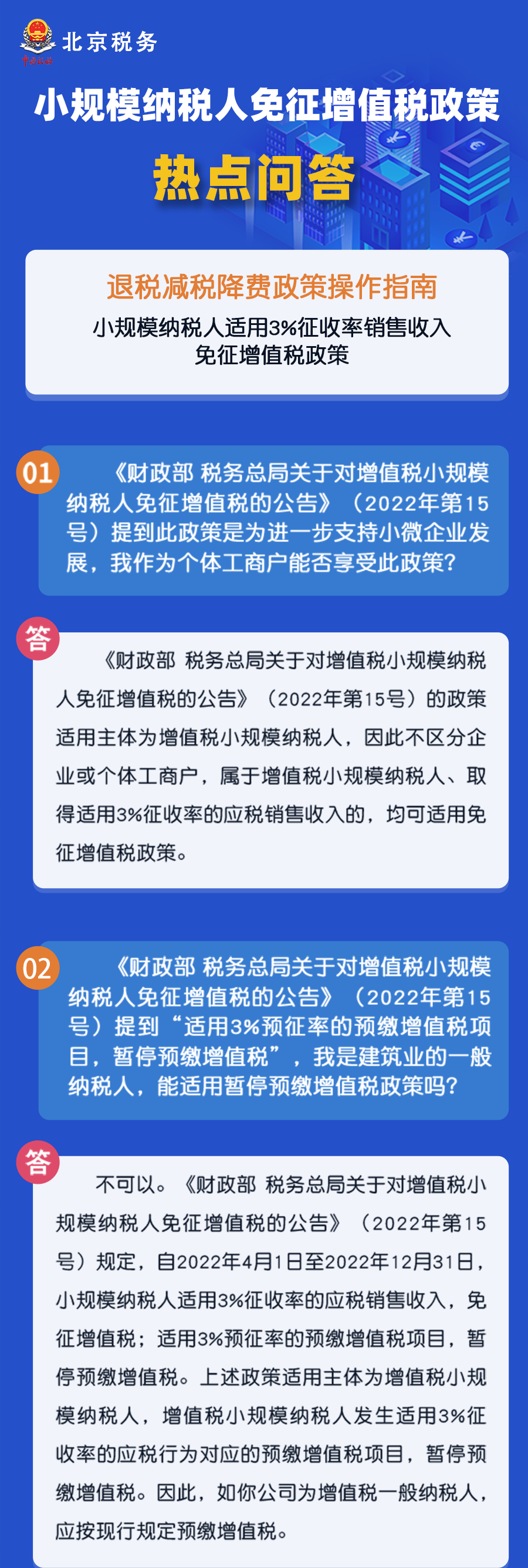 秒懂！小規(guī)模納稅人免征增值稅政策熱點(diǎn)匯總！