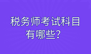 稅務(wù)師考試科目