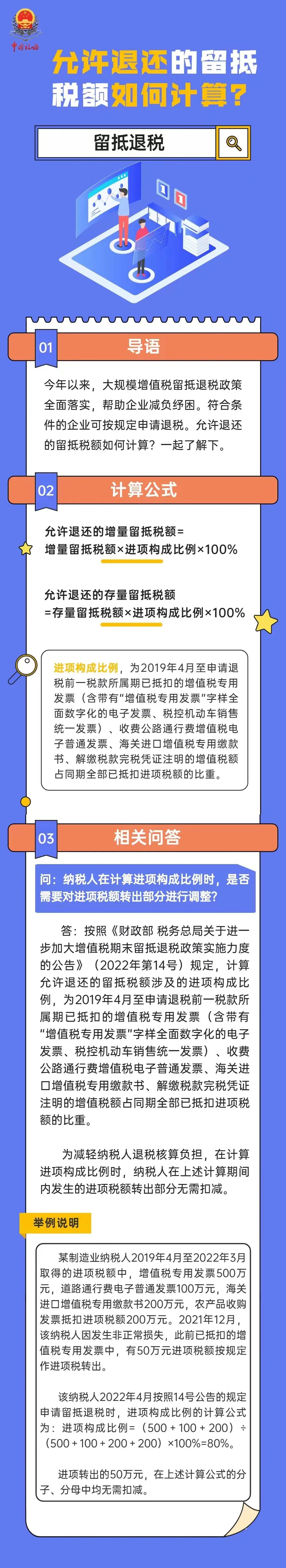 允許退還的留抵稅額如何計(jì)算？