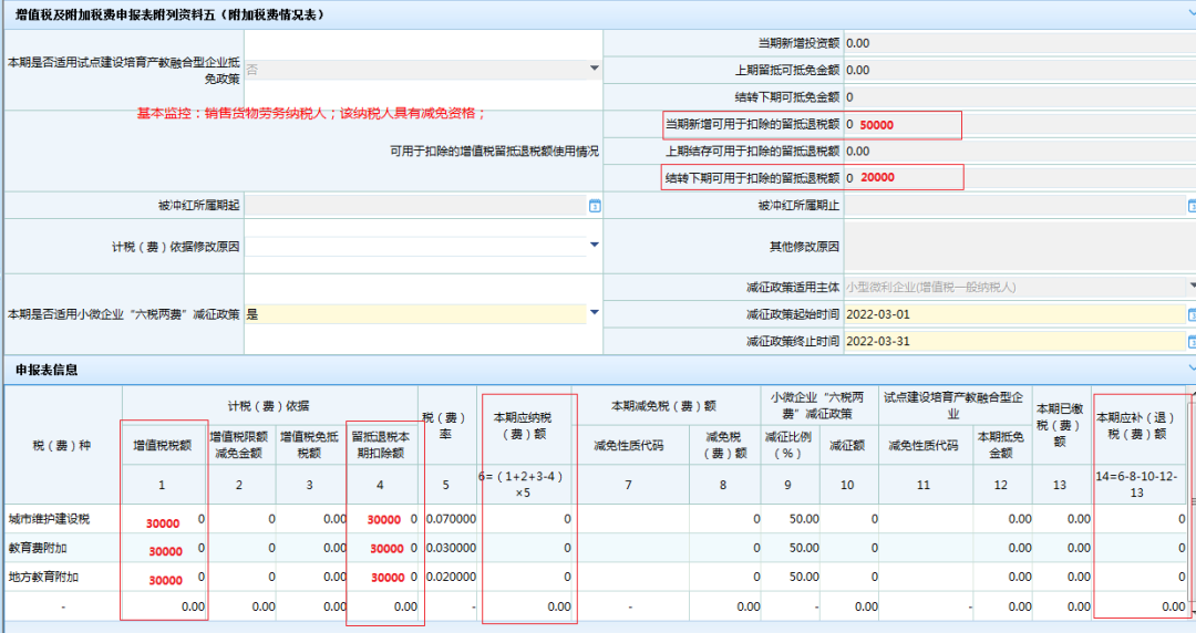 增值稅及附加稅費(fèi)申報(bào)表