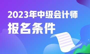 中級(jí)會(huì)計(jì)師考試報(bào)名資格條件怎么填？