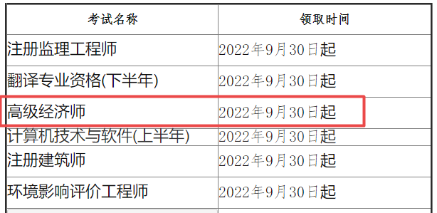 高級經(jīng)濟師合格證明領(lǐng)取